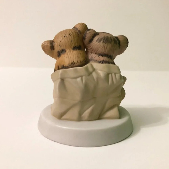 Vintage Sunny Animals By Heartline  Koala Tiger Mouse Figurine In Sack - Picture 12 of 12